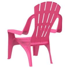 Vidaxl Zahradní židle 2 ks pro děti růžové 37x34x44 cm PP vzhled dřeva