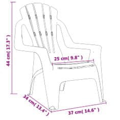 Vidaxl Zahradní židle 2 ks pro děti růžové 37x34x44 cm PP vzhled dřeva