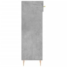 Greatstore Botník betonově šedý 30 x 35 x 105 cm kompozitní dřevo