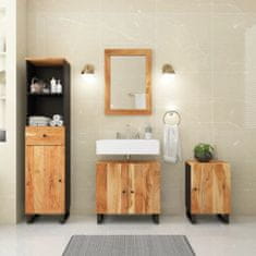 Greatstore 4dílná koupelnová sestava masivní akáciové dřevo