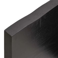 Greatstore Koupelnová deska tmavě šedá 140 x 40 x 4 cm ošetřený masiv
