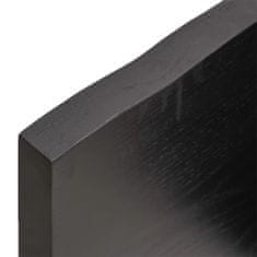 shumee Koupelnová deska tmavě šedá 160 x 60 x 4 cm ošetřený masiv