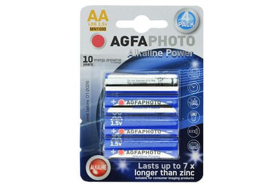 Agfaphoto Alkalické baterie Agfa Photo AA MN1500 1.5V - 4ks.