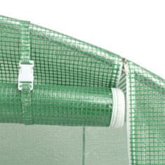 Vidaxl Skleník s ocelovým rámem zelený 42 m² 14 x 3 x 2 m