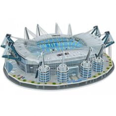 FotbalFans 3D Puzzle Etihad Stadion Manchester City, papír, 132 dílků, 44x39x9 cm