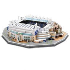 FotbalFans 3D Puzzle Stamford Bridge, Chelsea FC, 171 kusů, papír, 38x30x12 cm