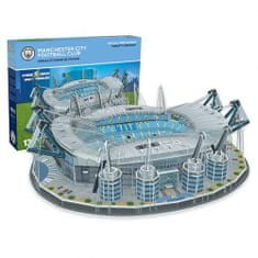 FotbalFans 3D Puzzle Etihad Stadion Manchester City, papír, 132 dílků, 44x39x9 cm
