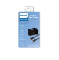 Philips Nabíječka do auta DLP2621C/12 + 1m kabel USBC na USBC, černý