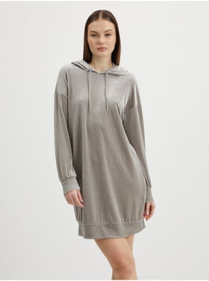 Vero Moda Světle šedé dámské mikinové šaty s kapucí VERO MODA Dana