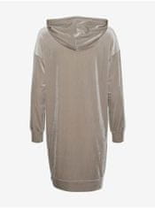 Vero Moda Světle šedé dámské mikinové šaty s kapucí VERO MODA Dana XS