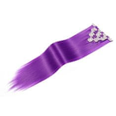 Trendy Vlasy Clip in sada STANDARD - 57 cm - odstín Purple