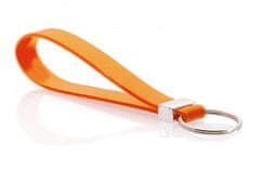 INNA Klíčenka silikonový kroužek na klíče oranžová barva