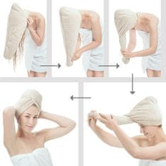 Rychleschnoucí ručník na vlasy WrapSha