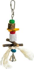 Karlie Hračka pro ptáky z přírodních materiálů se zvonečkem 21cm