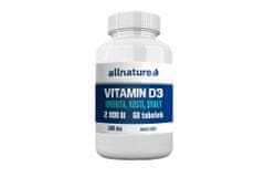 Allnature Vitamín D3 2000 iU, 60 tablet