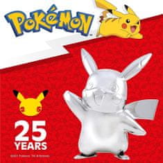Jazwares Pokémon 25. výročí stříbrný Pikachu plyšák