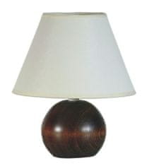 Sandria SANDRIA Stolní lampička Lampa dřevo koule tmavá