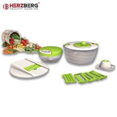 LEBULA Herzberg HG-5057; Multifunkční kráječ zeleniny a ovoce 6v1