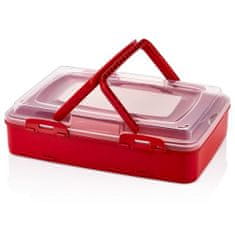 LEBULA Herzberg HG-L719: Přepravní krabice na pečivo Red