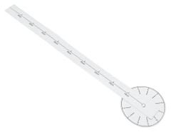 KIK Nalepovací nástěnné hodiny - 3D stříbrné KX7846