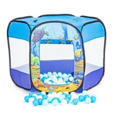 iPlay Dětský rozkládací suchý bazénový stan 100 míčků