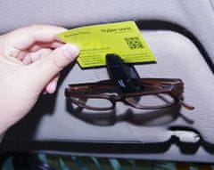 INNA Držák do auta organizér brýle na karty lístků černá barva 