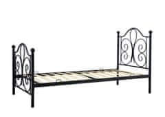 Halmar Kovová postel Panama 90 x 200 cm černá