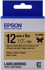 Epson LabelWorks LK-4HKK, páska pro tiskárny etiket, 12mm, 5m, Zlatá-námořní (C53S654001)