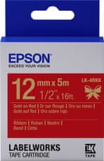 Epson LabelWorks LK-4RKK, páska pro tiskárny etiket, 12mm, 5m, zlato-červená (C53S654033)