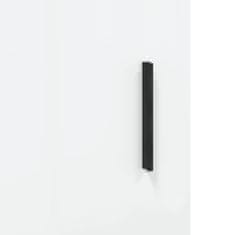 Vidaxl Skříň highboard bílá s vysokým leskem 34,5x34x180 cm kompozit