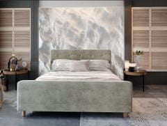 Veneti Manželská postel s úložným prostorem NESSIE - 180x200, béžová