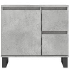 shumee 3dílný set koupelnového nábytku betonově šedý kompozitní dřevo