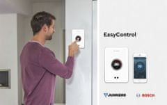 Prostorový termostat BOSCH EasyControl CT200, týdenní, bezdrátový , internetový, černý