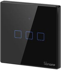 Sonoff Chytrý vypínač WiFi + RF 433 T3 EU TX (3-channels) černá