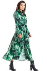 Infinite You Dámské midi šaty Shahnu A324 zelená XL