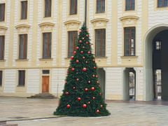 LAALU.cz Sada vánočních ozdob BASIC RED 15–25 cm na stromky 300-450 cm