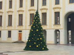 LAALU.cz Sada vánočních ozdob BASIC GOLD 15–25 cm na stromky 300-450 cm