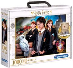 CurePink Puzzle Harry Potter: Briefcase 1000 dílků (69 x 50 cm)