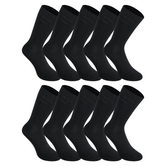 Styx 10PACK ponožky vysoké bambusové černé (10HB960)