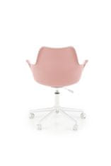 Halmar Židle pro mládež Gasly růžovo-bílá