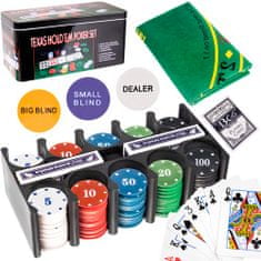 INTEREST Pokerový set TEXAS v plechové krabičce.