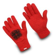 Exquisiv Vlněné rukavice Subzero Snowflake L / Winter Red