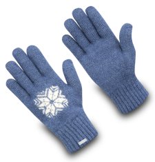 Exquisiv Vlněné rukavice Subzero Snowflake S / Denim Blue
