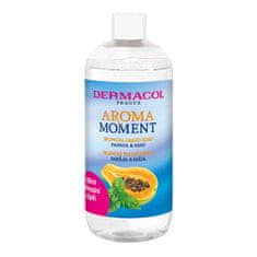 Dermacol Náhradní náplň do tekutého mýdla na ruce Papája a máta Aroma Moment (Tropical Liquid Soap) 500 ml