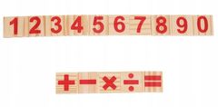 Kruzzel 22447 Montessori Dřevěná vzdělávací hra s čísly