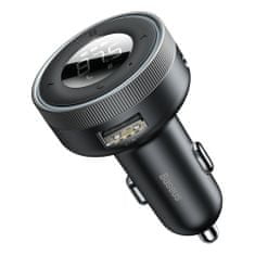 shumee FM vysílač, MP3 přehrávač, LED nabíječka do auta, 2x USB, Bluetooth, černá