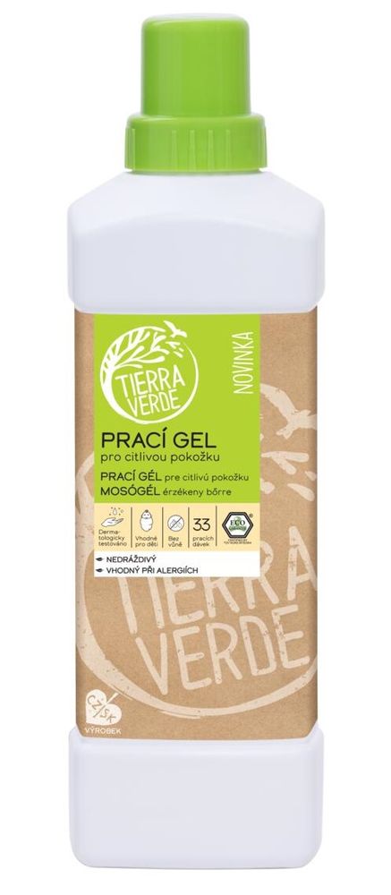 Levně Tierra Verde Prací gel citlivá pokožka 1 l