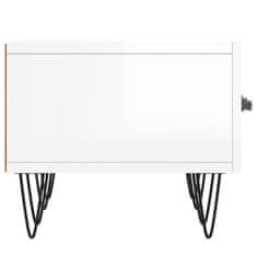 Vidaxl TV skříňka bílá s vysokým leskem 150x36x30 cm kompozitní dřevo