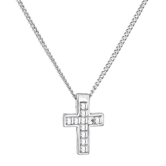 FABOS Náhrdelník kříž s šatony Swarovski crystals