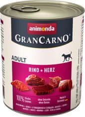 Animonda Konzerva Gran Carno hovězí + srdce - 800 g